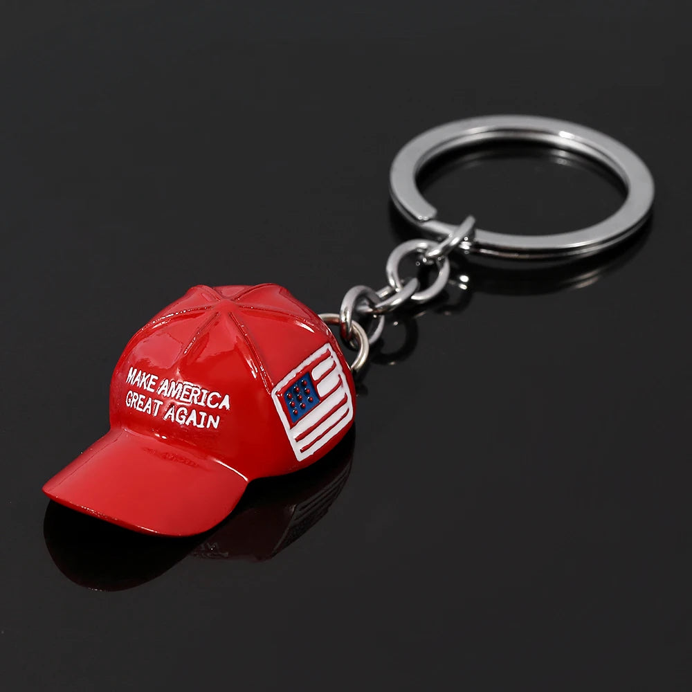 Trump Red Hat Pendant Keychain