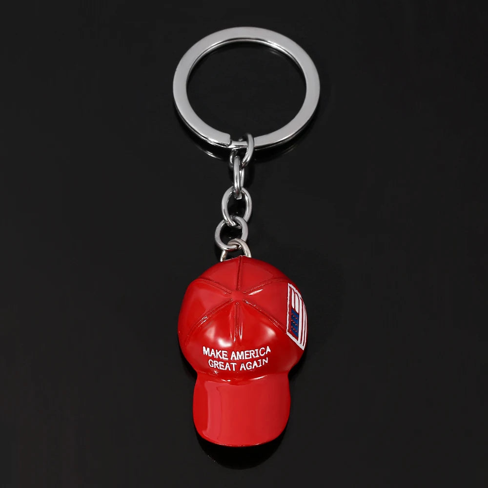 Trump Red Hat Pendant Keychain